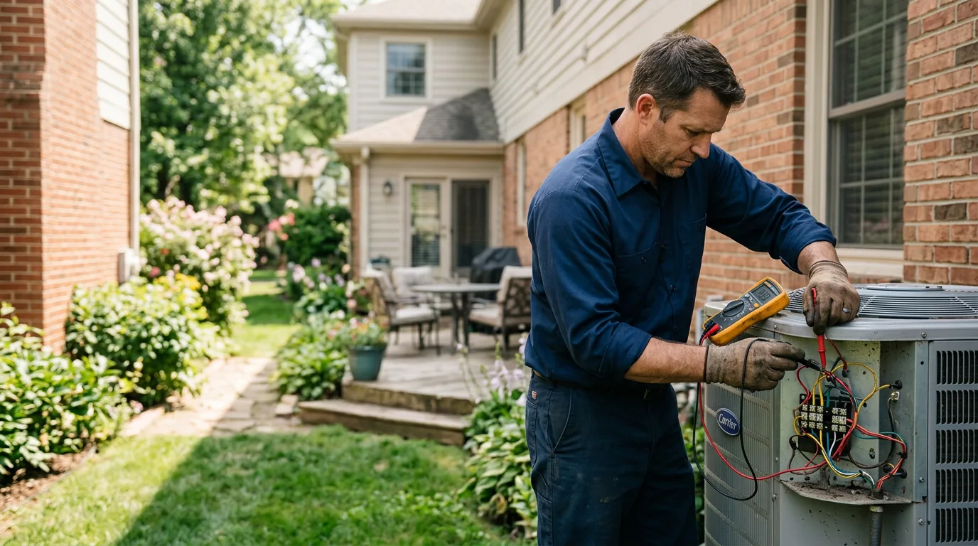 HVAC technician working near Bliss, ID